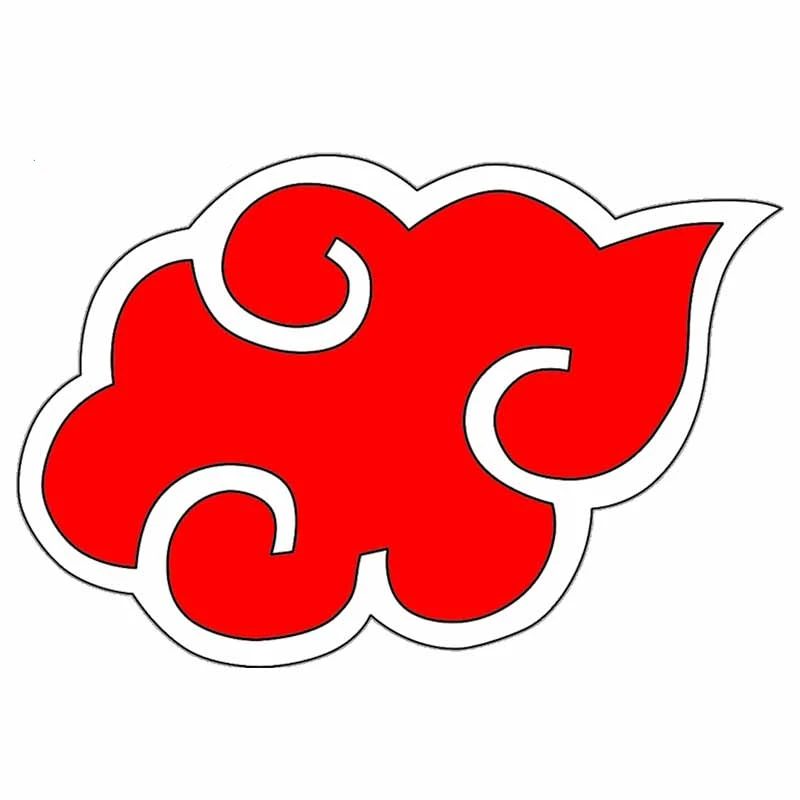 

Funny 13cm x 12.4cm for Ninja Akatsuki Sign Vinyl Car Stickers Laptop Windshield Car Door Scratch-proof Waterproof Decal