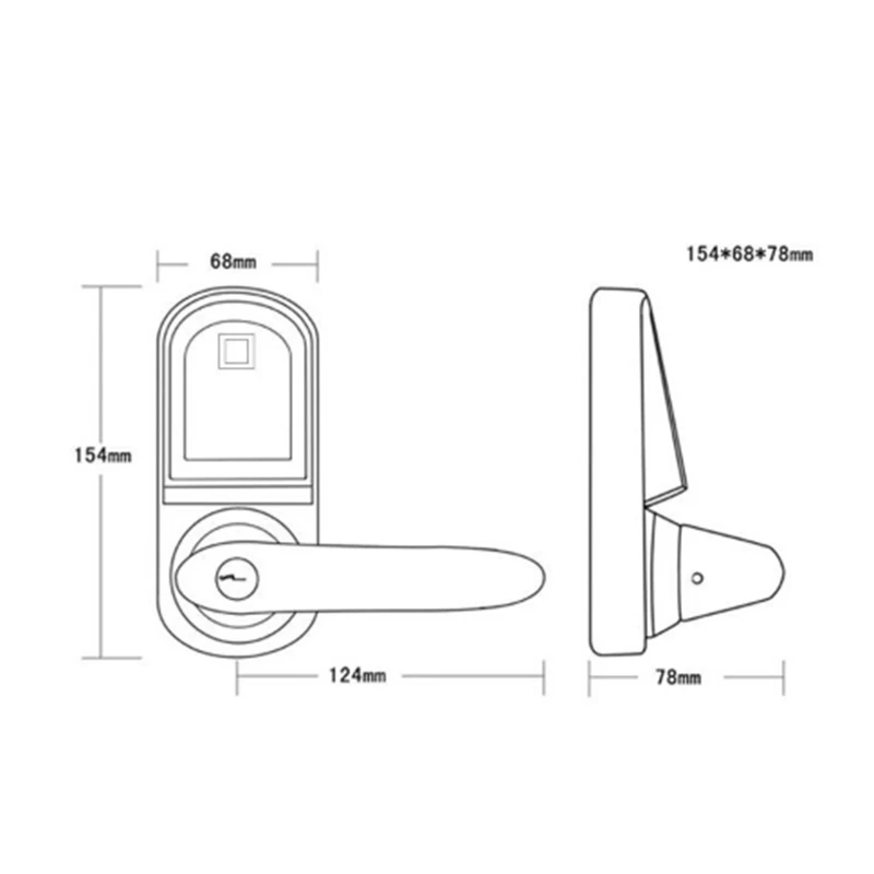 

Smart Electronic Door Lock Code Door Lock Mechanical Keys Press Screen Keypad Digital Password Lock Keyless Electronic Lock Smar
