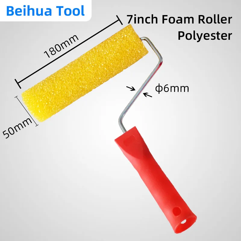 Hanroy Small Texture Paint Roller - 8 Inch Sponge Roller For Easy Wall Painting & Faux Finish Designs