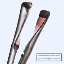 Выпрямитель для волос, бигуди, профессиональная завивка волос, утюжок для выпрямления волос, 2 в 1, Керамический выпрямитель для завивки волос