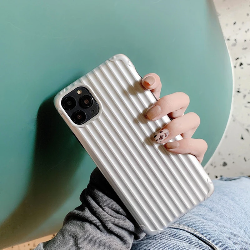 SV Luxury Luggage Desing IMD Phone Cases for Iphone 11 Xr 6 6s 7 8 Plus Xs Max X 11 Pro Max Case Plain Abstract Protective Cover - Цвет: SV
