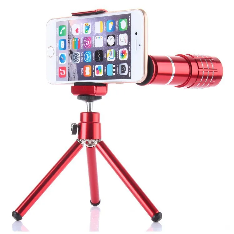 

Mobile Phone Lens 12 Times Long Telephoto Binoculars Chinese Red Universal Iron Clamp Set High-definition Cross Border Manufactu