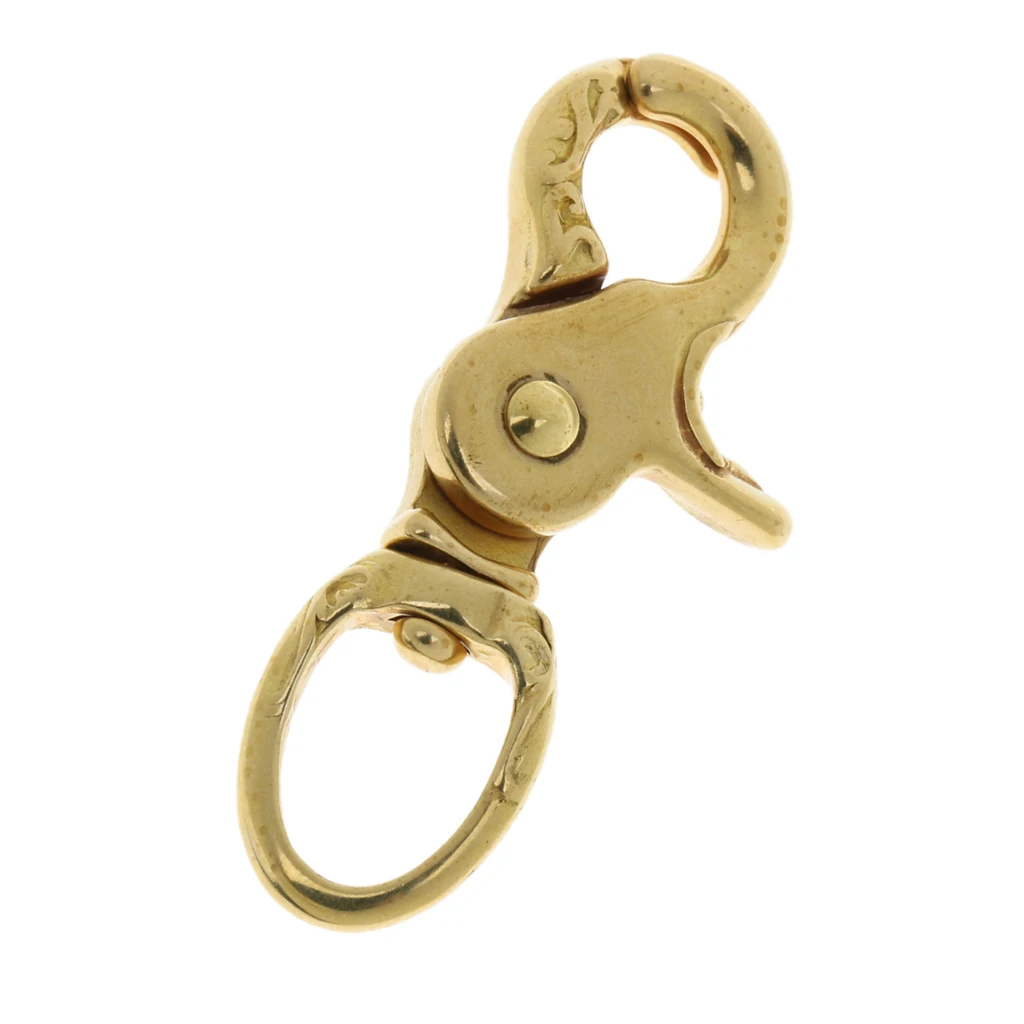 Metal Brass Swivel Lobster Clasp Snap Hook Keychain Key Ring straps for Handbag Jewellery Findings
