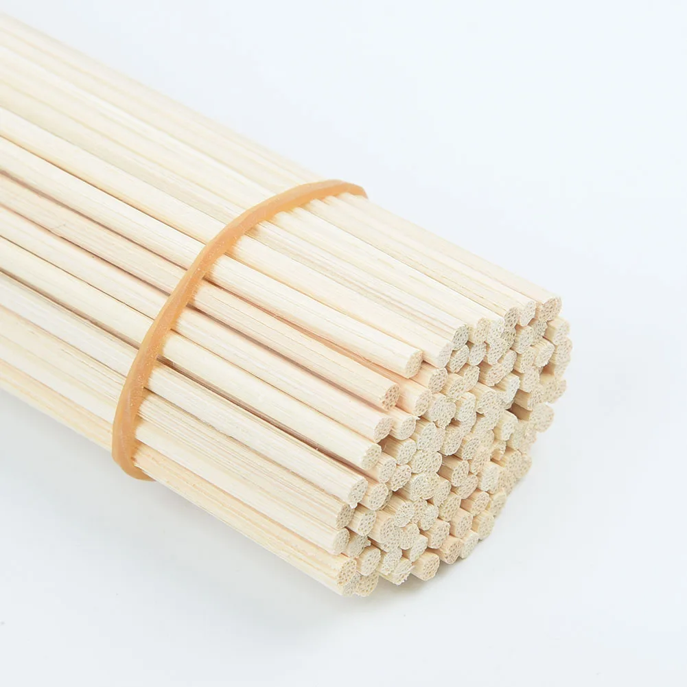 100pcs Wooden Oil Diffuser Stick Reed Fragrance Household Air Freshener Perfume Aromatherapy Incense Burner Accessories
