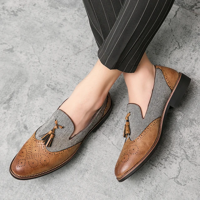 Kwemes loafers Men Leather Shoes - Image 3