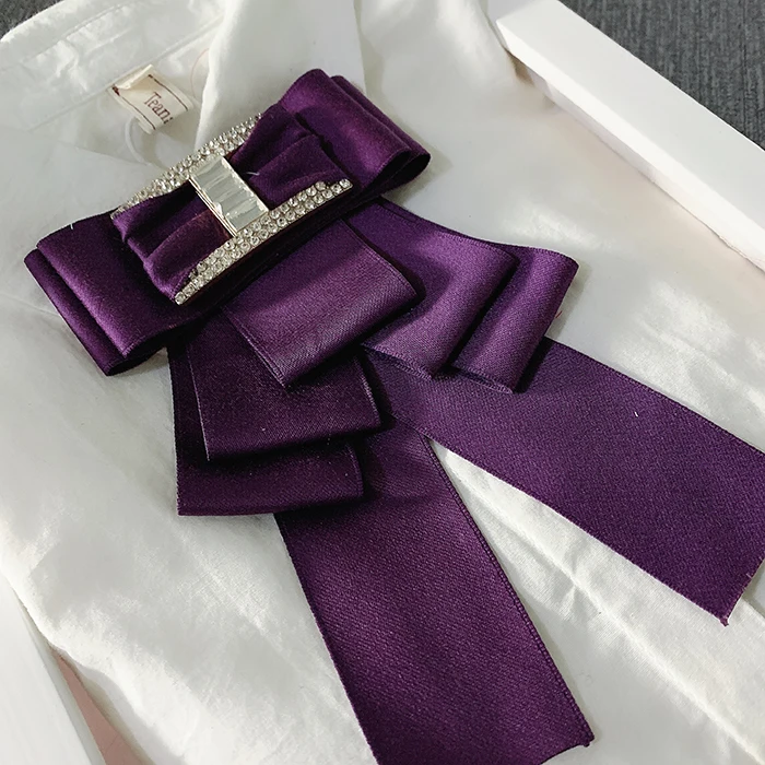 Handmade Bow Tie Мужской женский шейный воротник рубашка булавки зажимы галстук-бабочка Bling сплав горный хрусталь кристалл галстук для свадебной вечеринки галстук деловая лента галстук-бабочка - Цвет: Handmade Bow Tie