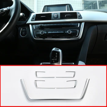 

ABS Car-Styling Interior Console U-Shaped Frame Cover Trim Sticker for BMW 3 Series F30 F31 GT F34,4 Series F32 F33 F36 2013-19