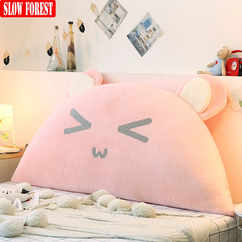 Slow Forest Simple Bed Cushion Double Sofa Tatami Soft Cusion Removable Plush Pillow for Sleeping Rabbit Shape 55x180cm | Дом и сад