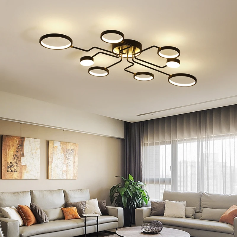 Modern living room LED ceiling lamp bedroom chandelier dining hall corridor lighting | Освещение
