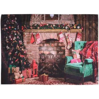 

1PC Christmas Wall Tapestry Background Wall Cloth Wall Decorative Hanging Cloth