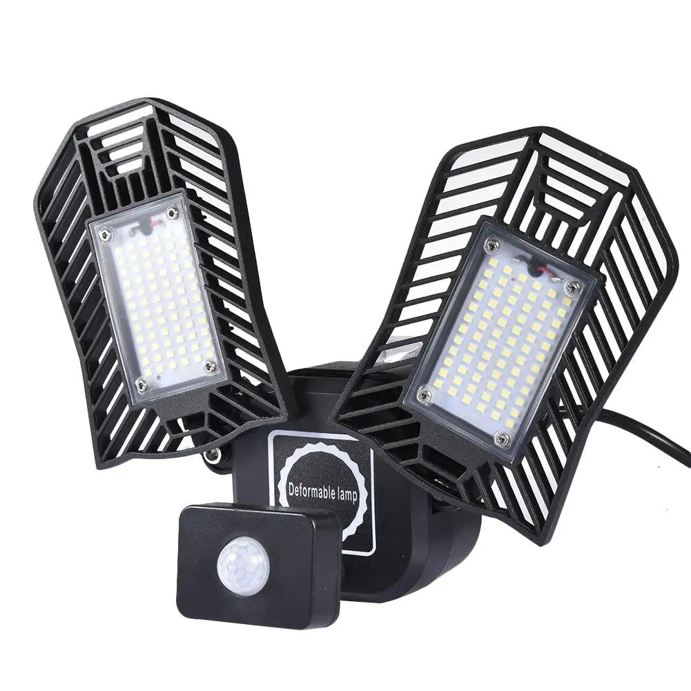

Super Bright Industrial Lighting 55W US/EU Plug Led Fan Garage Light 6000LM 85-265V 2835 High Bay Industrial Lamp for workshop