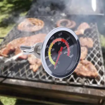 

0-120 Celsius Stainless Steel BBQ Smoker Grill Thermometer Temperature Kitchen Gauge Oven Meat Thermometers