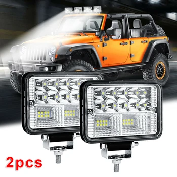 

Dustproof LED Work Light Flood Pods Driving Lamp Waterproof 6000K White