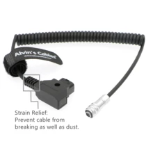 Алвин, кабели BMPCC 4K к дтап Мощность кабель для карманных видеокамер Blackmagic Кино Камера 4K золотое крепление с v-образным креплением для Батарея Weipu 2 контактный разъем