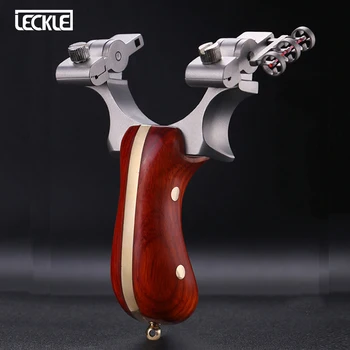 

Powerful Slingshot Shooting Bow with Flat Rubber Band Outdoor Hunting Gaming Portable Sling shot Catapult Archery Accessories