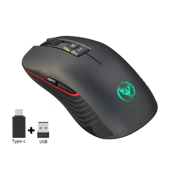 

T30 New Rechargeable Wireless Mouse 3600dpi Adjustable Colorful Luminous Gaming Mouse Can Turn Off The Tight