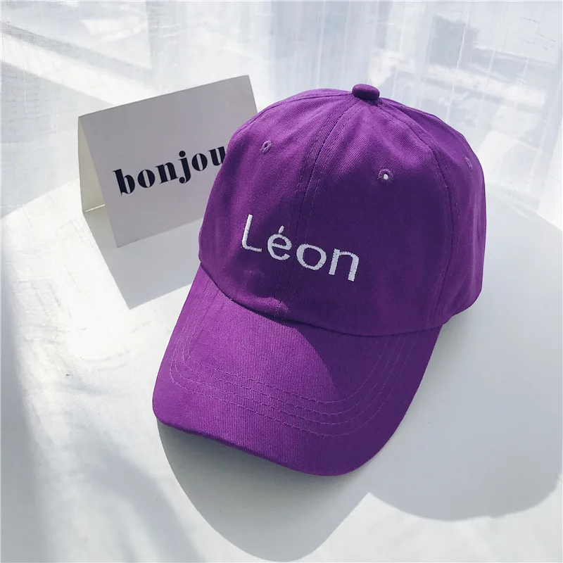 Snapback Hip Hop Baseball Cap High Street Embroidery Sun Hats Fluorescent green LEON High Quality Unisex Baseball Caps Orange (22)