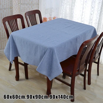 

1pc Tablecloth Brand New Retro Plain Tablecloth Dining Table Desk Cover Cloth Solid Color Home Decor Decoration