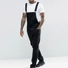 Новинка, мужские джинсовые комбинезоны Carpenter, Длинные повседневные штаны, свободные штаны, нагрудник, мужская мода, хип-хоп комбинезон, нагрудник