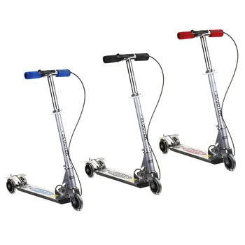 

Aluminum Alloy Kick Scooter 3 Wheel Folding Scooter Kids Adjustable Height Flashing Light Wheel Foot Scooters Toys Gifts