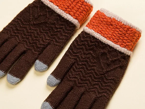 Зимние женские перчатки guantes, сохраняющие тепло, мягкие теплые перчатки с сенсорным экраном