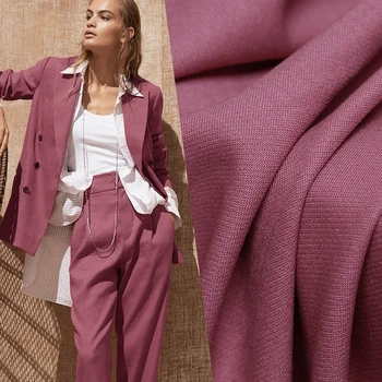 

Red Raspberry England Elastic Worsted Wool Fabrics Garment Materials Women Suits Pants Sewing Cloth Fresshipping