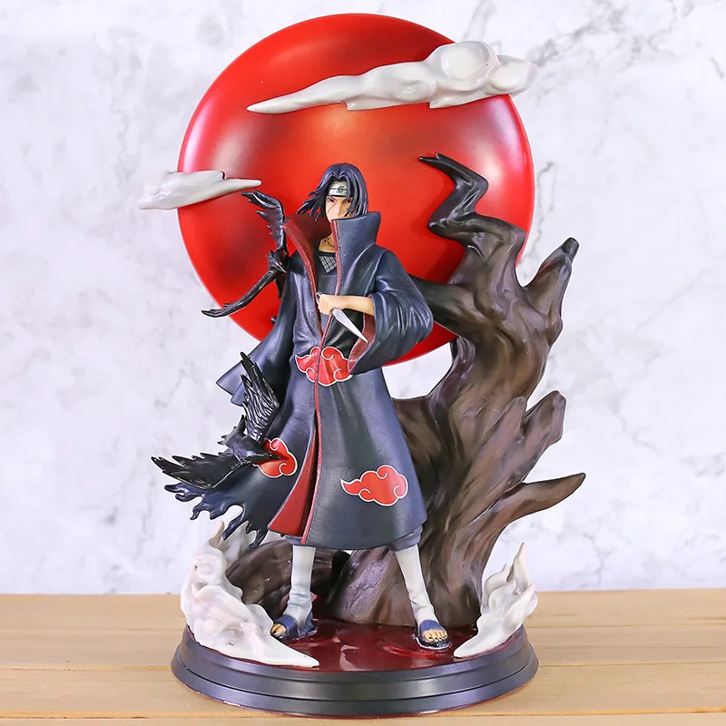 US $60.99 Naruto Shippuden Anime Tsukuyomi Uchiha Itachi Gk Action Figure Model Pvc Luminous Statue Figma Kid Collectible Toys