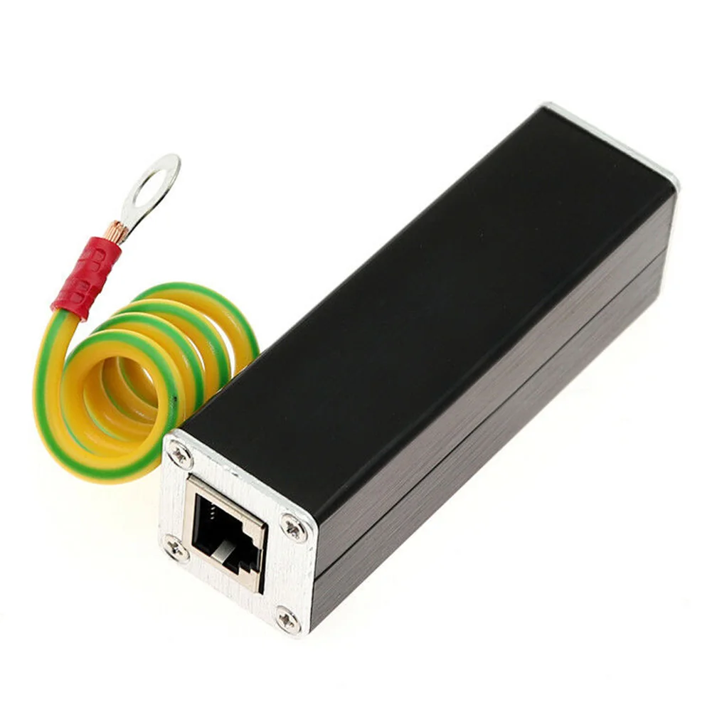 

RJ11 Thunder Arrester Surge Protector Small Multipurpose Durable Fast Response Practical Telephone Fax Safety Avoid Interference