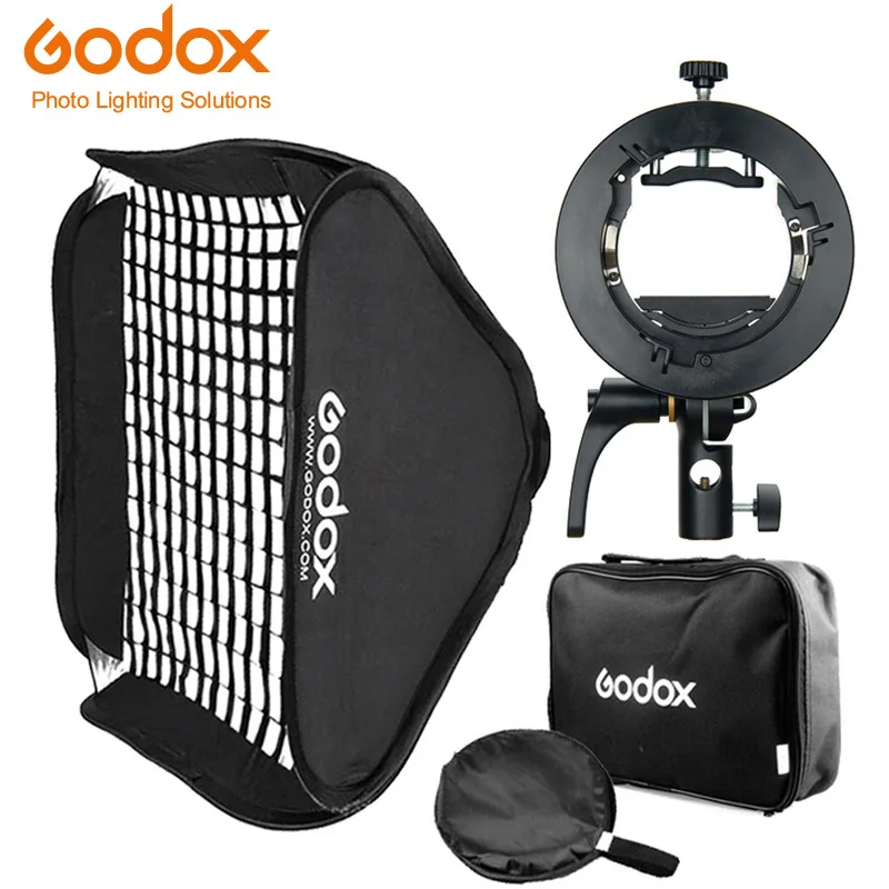 Godox S2 Speedlite Bracket S-type Holder Bracket for Godox V1 TT685 V860II TT350 AD200 AD400PRO Flash Snoot Softbox