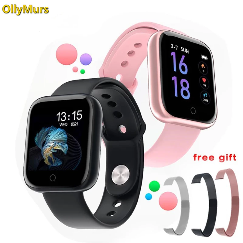 

T80 Smart Watch Women Men Sports Fashion Ip68 Waterproof Activity Fitness Tracker Heart Rate Brim Smartwatch Vs P68 P70 Bracelet