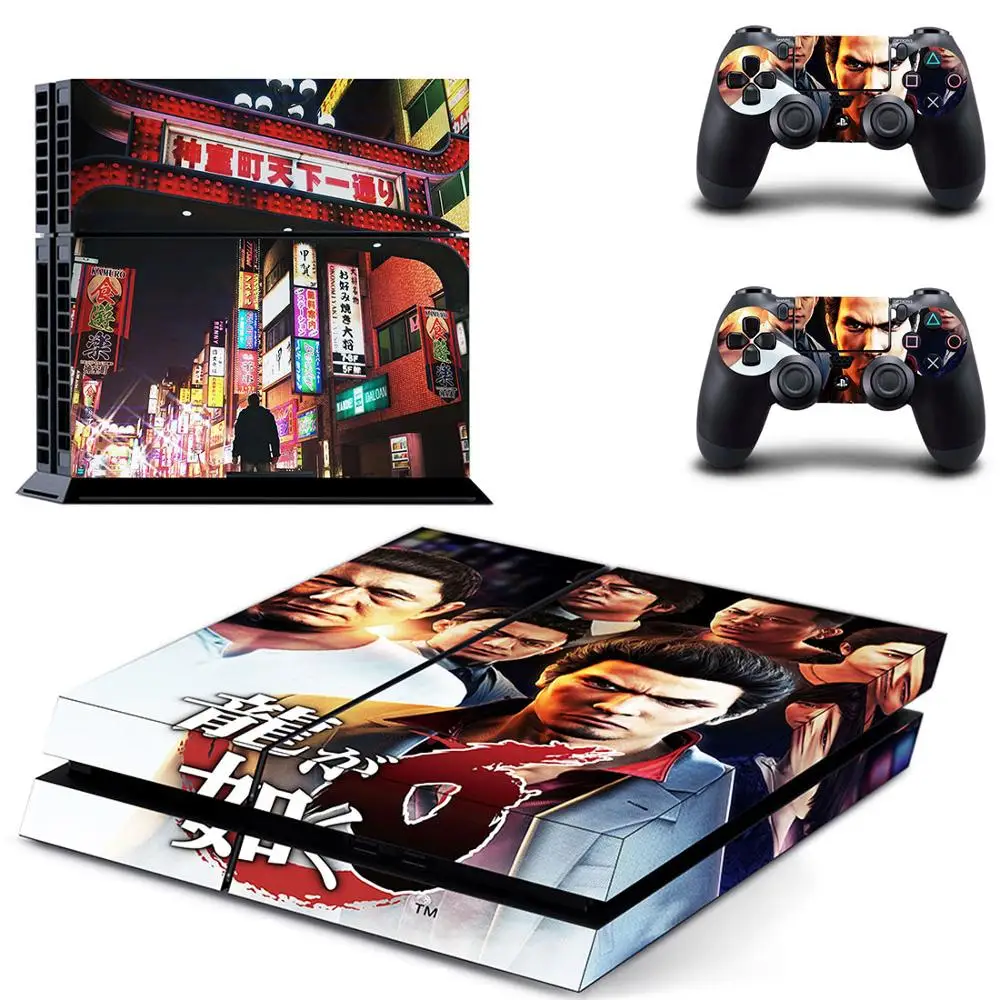 Игра Yakuza Kiwami полное покрытие PS4 наклейка s Play station 4 Кожа Наклейка для playstation 4 PS4 консоль и контроллер скины