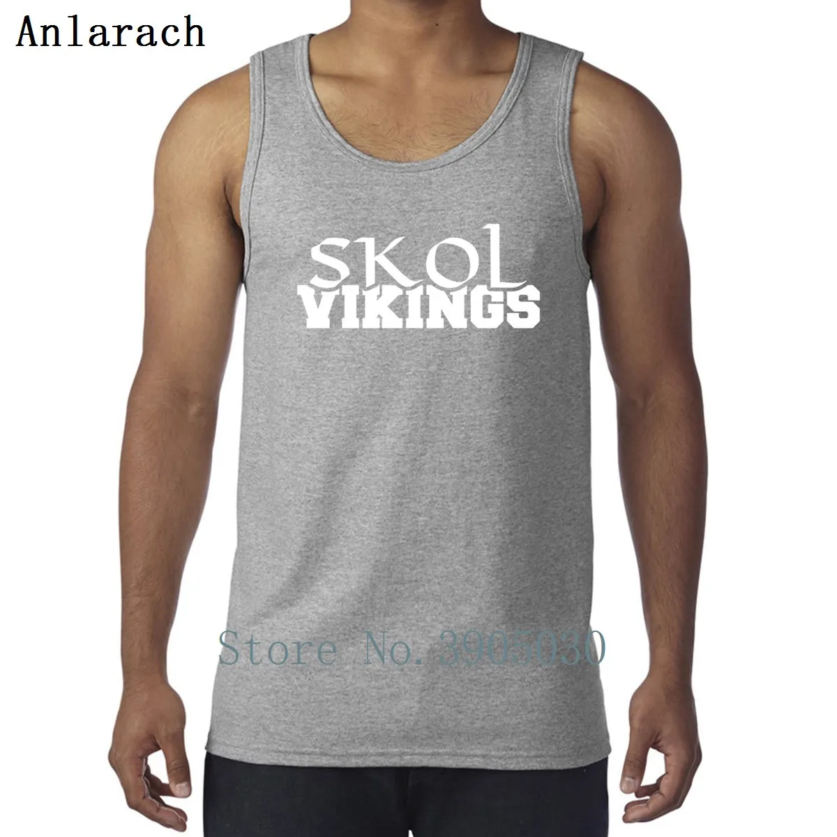 Vikings Skol жилеты смешного размера, XS-2xl, уникальная спортивная майка для мужчин, графический дизайн, Anlarach, базовая однотонная одежда