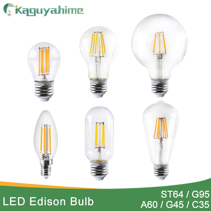 Лампа Эдисона E27 ST64 LED E14 лампа с нитью 220 В | Лампы и освещение