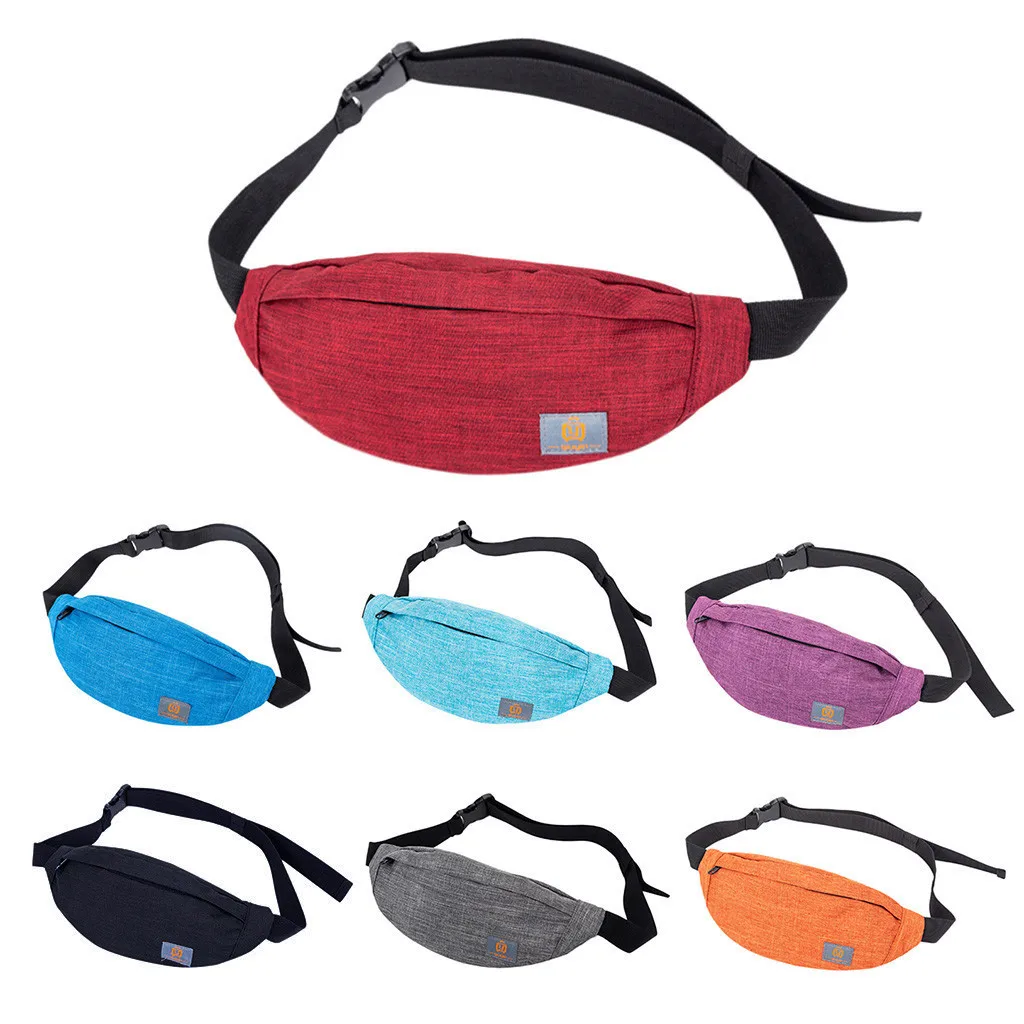 

Waist Packs Men's And Women Simple Versatile Casual Sports Casual Functional Money Phone Belt Bag Running Pouch Waist Packs #45