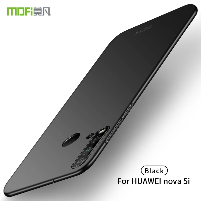 MOFI для huawei P20 Lite /Nova 5i Чехол Жесткий ПК Тонкий чехол для телефона P20Lite задняя крышка защитный экран - Цвет: Black