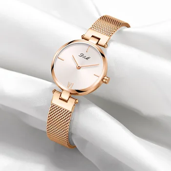 

dom brand womens wristwatches quartz stainless steel ladies watches waterproof fashion rose gold silver woman clocks
