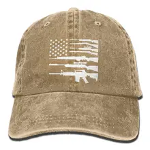 Пистолет американский флаг патриотическая США Прайд мыть ретро Регулируемая ковбойская Кепка бейсбольная кепка s Для Взрослых Унисекс