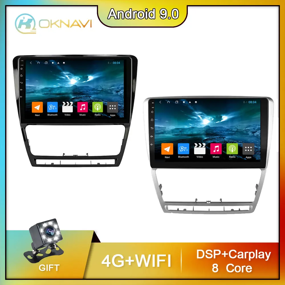 

OKNAVI 4G+64G Car Multimedia Video Player For VW Volkswagen Skoda Octavia A5 2007-2014 Navigation GPS Stereo 2 din Radio No DVD