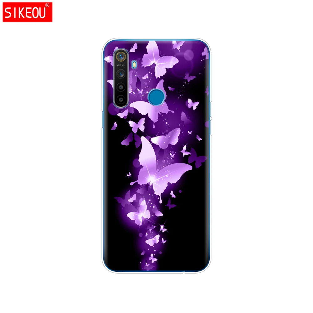 Чехол для Realme 5 чехол телефона OPPO Pro RMX1971 Realme5 5Pro задняя крышка из ТПУ с тигровым