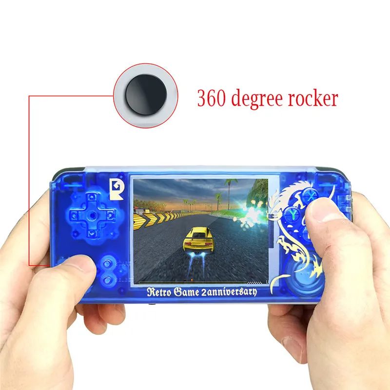 

Retro Game Console Portable Handheld Game Player Built-in 3000 Game joystick Q9 handheld game console Chinese dragon A1