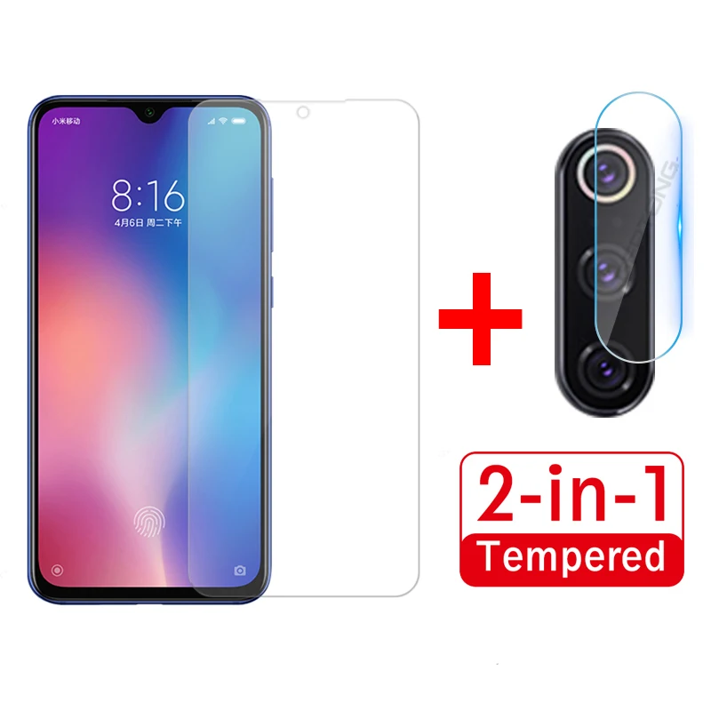 

2Pcs Tempered Glass For Xiaomi Mi 9 Pro 5G 9t Pro Mi 9 Lite 9 SE A3 Lite Camera Protective Glass Screen Protector For Mi9 t Mi9t