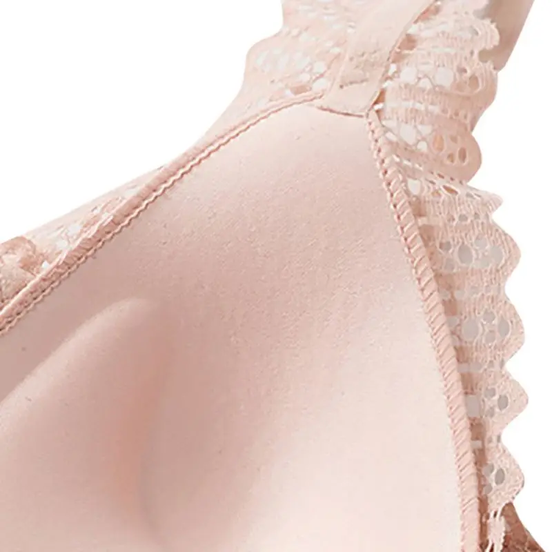 Women's Sexy Lace Wireless Front Closure Bra Set Women Sexy Lingerie Adjusted Push Up Bra Comfort Breathable Backless Bralette