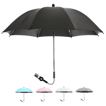 

Muti-color Rotatable Baby Stroller Umbrella Anti-UV Sun Canopy Cover 360 Adjustable Universal Pram Umbrellas Sun&Rain Protection