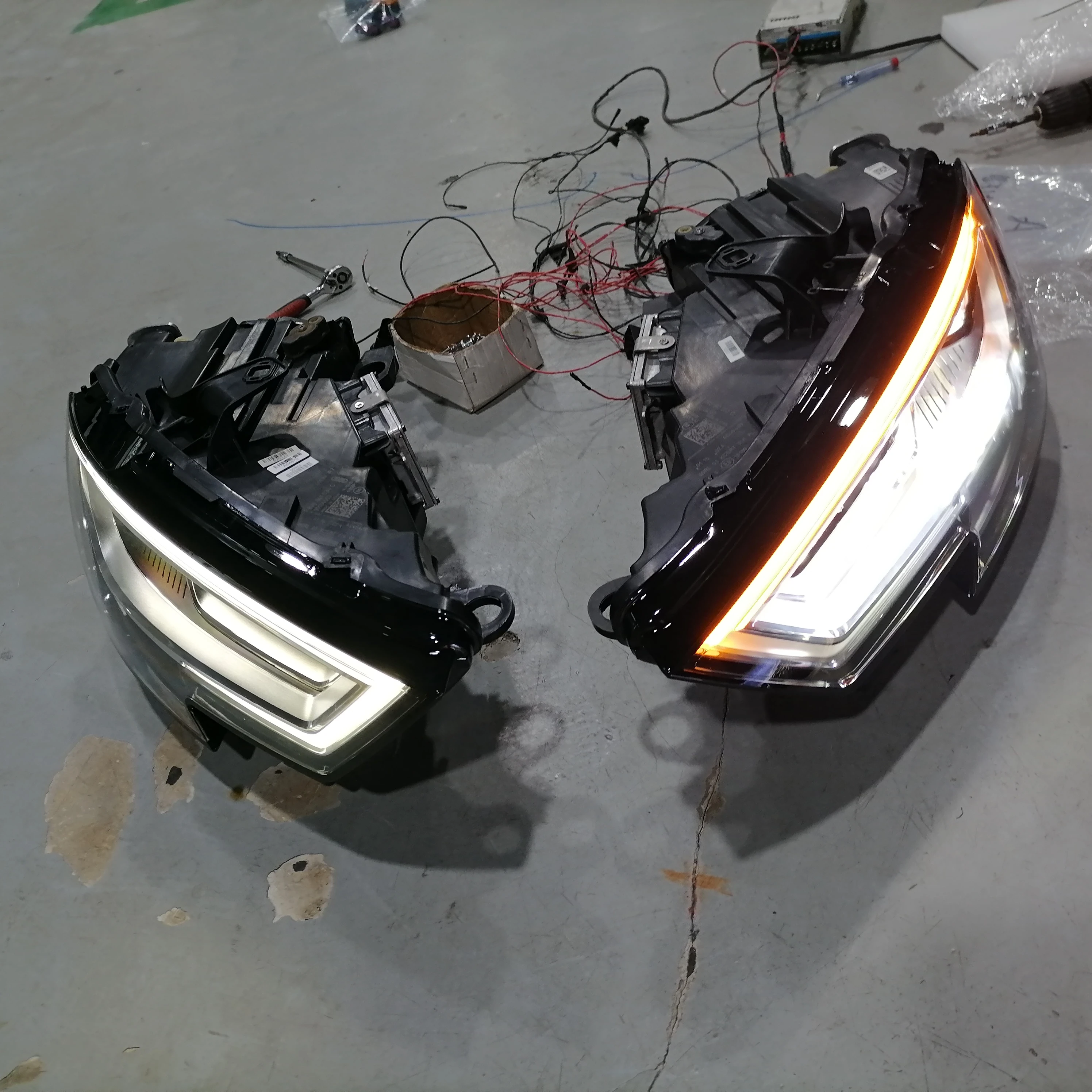 led headlights assembly for Audi A3 upgraded full kit plug and play