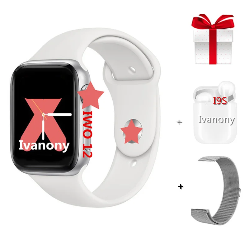

Smartwatch IWO 12 Serie 5 Upgrade IWO 8 ECG Heart Rate Monitor Support Whatsapp Message Reminder Fitness Tracker Smart Clock