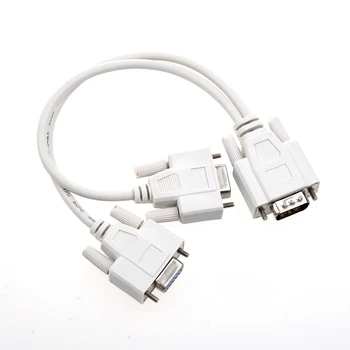 

NEW 1 PC to 2 MONITORS SPLITTER CABLE FOR VGA VIDEO
