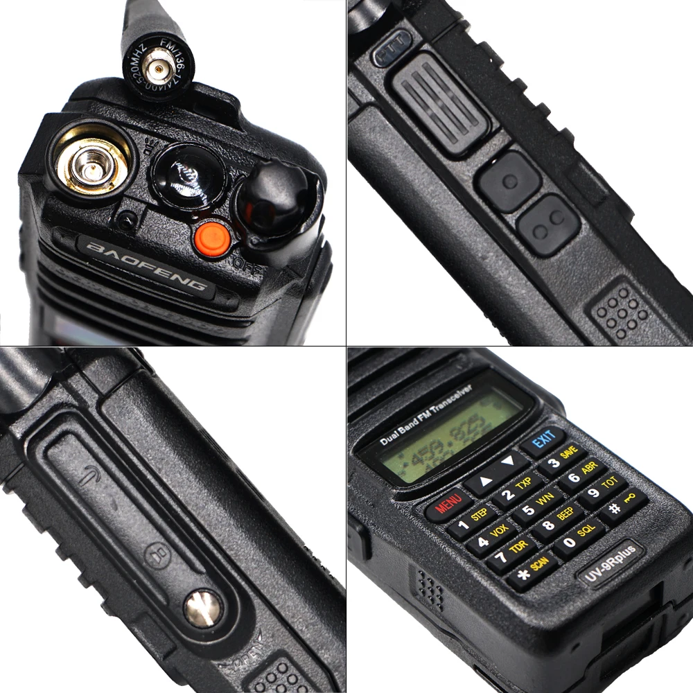 Baofeng UV-9R plus Walkie Talkie IP67 Водонепроницаемый главный динамик CB радио FM приемопередатчик UHF/VHF радио 10 Вт 4800 мАч uv 9r plus