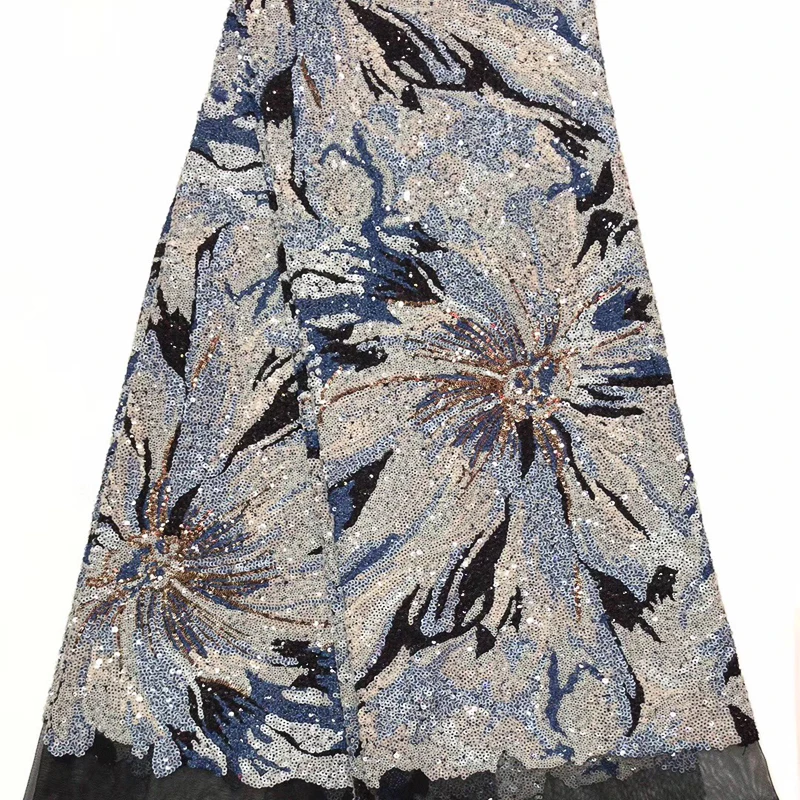 GLace 1Y/Lot Высокое качество Африканский блёстки швейная ткань для свадебного платья органза французская сетка TX1488