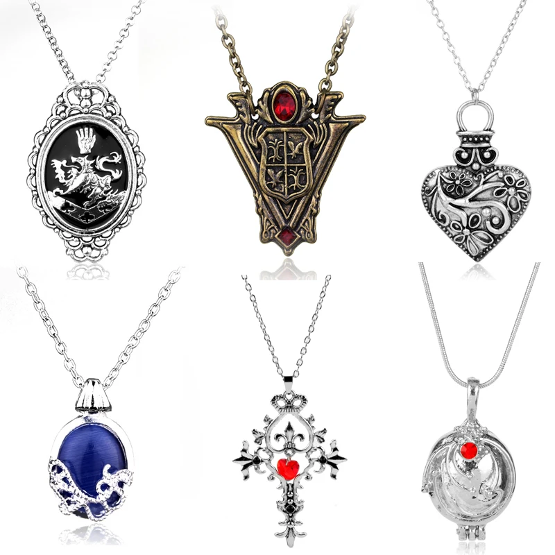 The Vampire Diaries Elena Gilbert Necklace Twilight New Moon Rosalie Lillian Hale Choker Necklaces Women Vintage Jewelry Gift | Украшения и