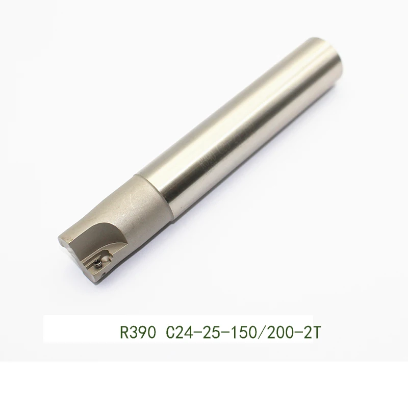 

1pc R390 C24 150mm 200mm long 2flute carbide milling holder top mill cutting high quality material